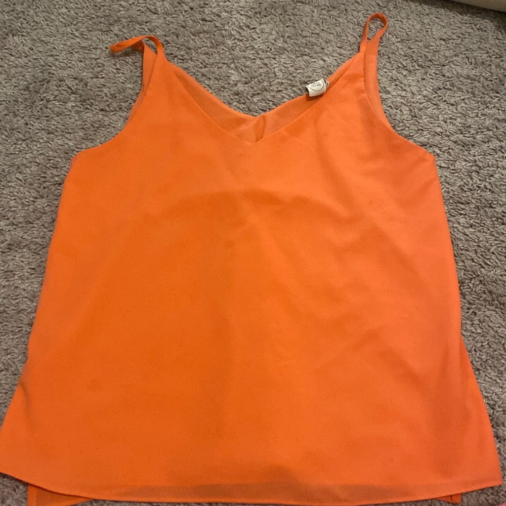 paper crane tank top coral color